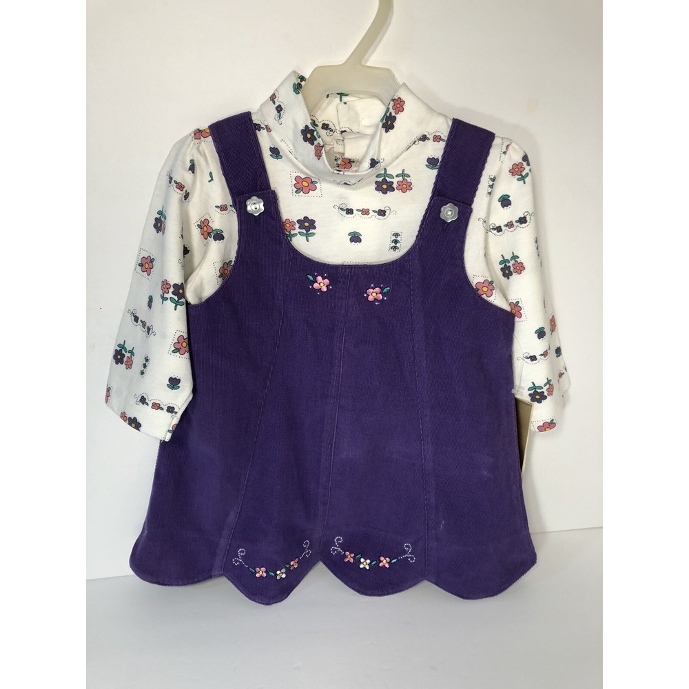Baby Beluga New York Floral Corduroy Toddlers Two Piece Size 12mos (B)